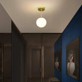 Plafonnier Boule Verre Design Minimaliste pour Couloir