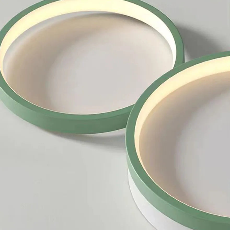 Plafonnier LED Nordique à Plusieurs Cercles et Anti-éblouissement