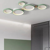 Plafonnier LED Nordique à Plusieurs Cercles et Anti-éblouissement