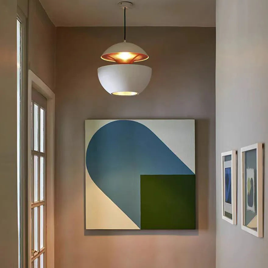 Suspension Vintage Industrielle en Métal Forme de Pomme