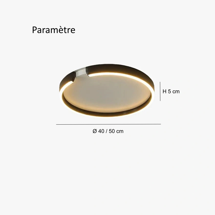 Plafonnier LED Design Moderne Forme Anneau Pour Salle À Manger