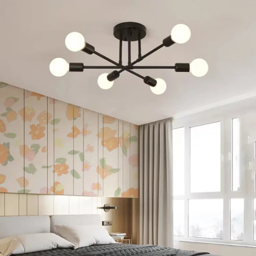 Plafonnier Multiboule Design Moderne en Métal pour Salon