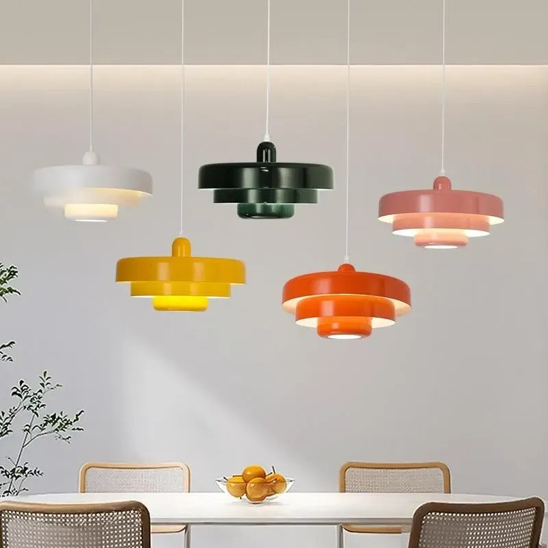 Suspension Métal Design Gâteau pour Salle à Manger