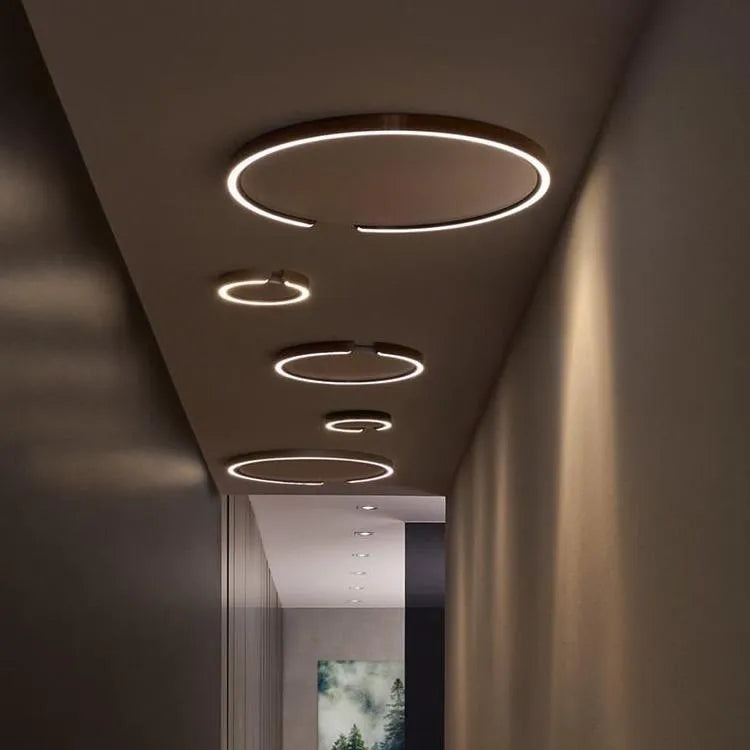 Plafonnier LED Design Moderne Forme Anneau Pour Salle À Manger