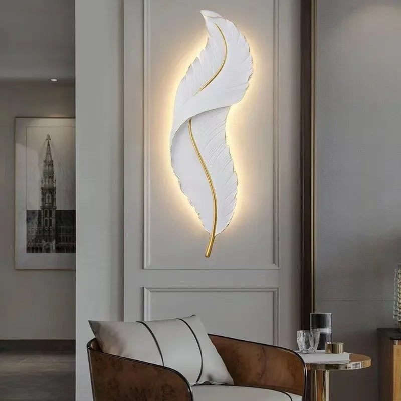 Indoor Lighting Feather Wall Lamps