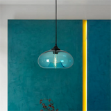 Suspension Moderne en Verre Ovale pour Salle à Manger