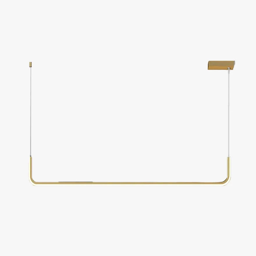 Suspension LED Minimaliste Longue pour Salle à Manger