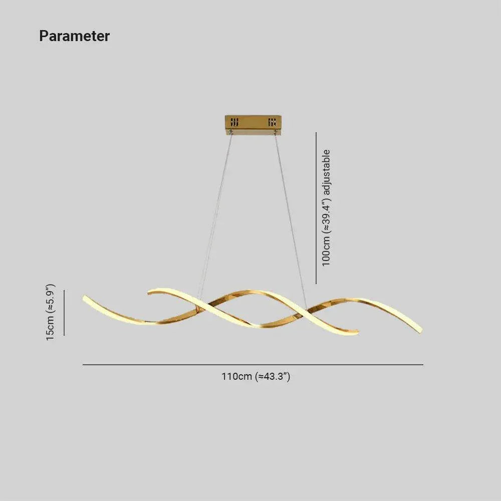 Suspension Barre Led Moderne Créative Nordique - Clowas.fr