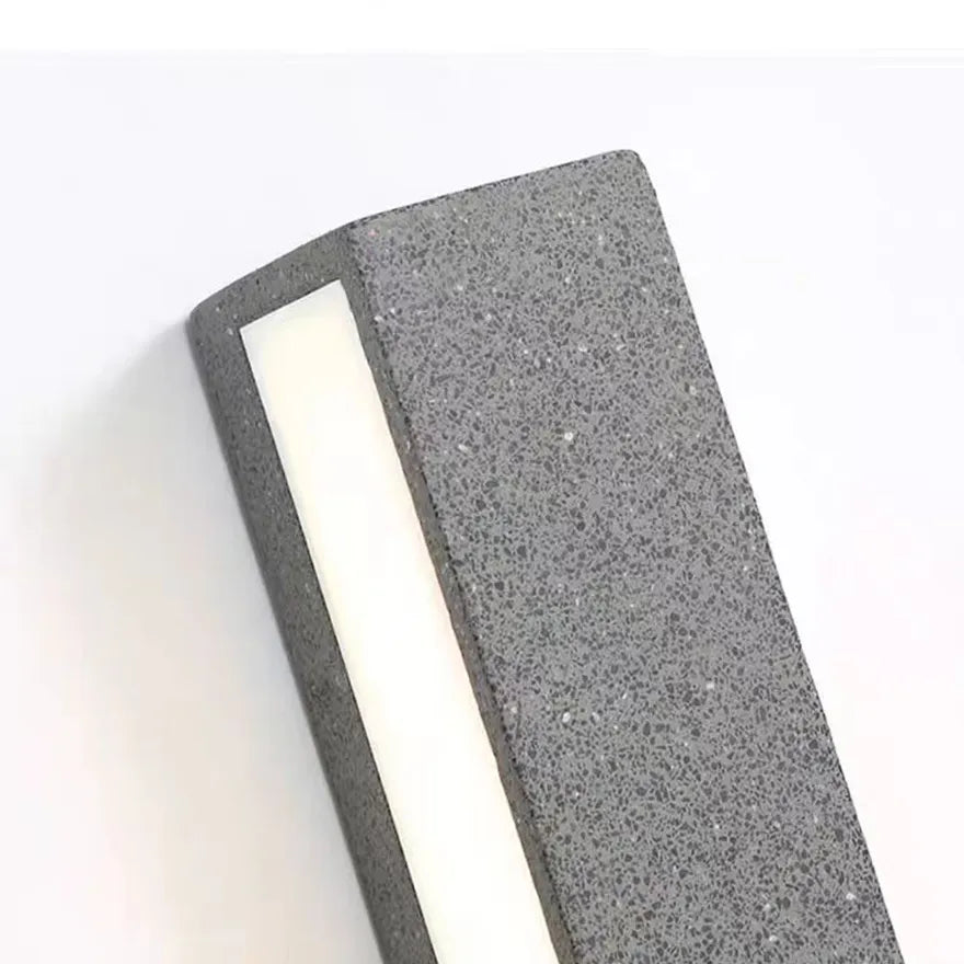 Applique Exterieure Murale Minimaliste Rectangulaire en Béton