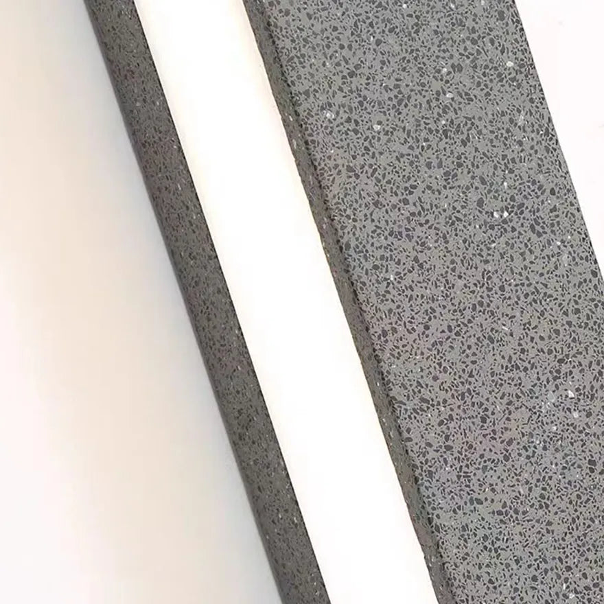 Applique Exterieure Murale Minimaliste Rectangulaire en Béton