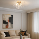 Plafonnier LED Moderne Forme de Pissenlit en Cristal