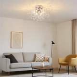 Plafonnier LED Moderne Forme de Pissenlit en Cristal