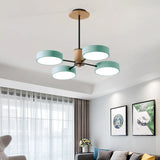 Lustre Design Moderne À Disques Multiples pour Salon