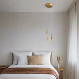 Suspension Cristal Goutte d'Eau Créative pour Chevet