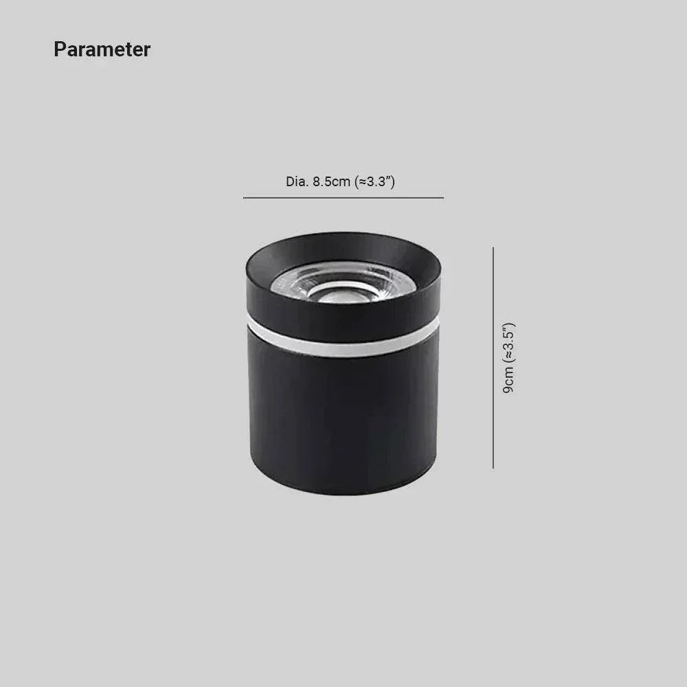 Luminaire Industriel Noir Led Rond Moderne - Clowas.fr