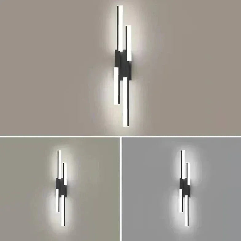 Applique Murale Moderne Avec Bande D'Éclairage Haut Et Bas - Clowas.fr