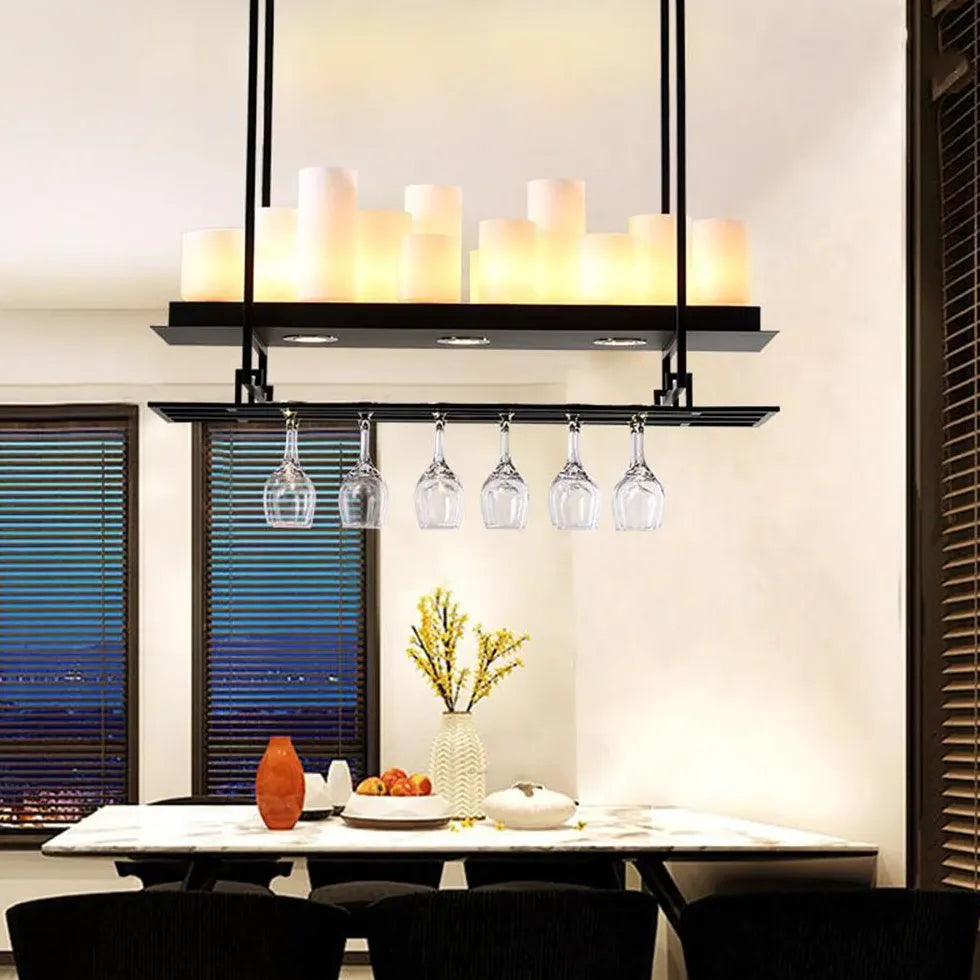 Candle Holder Black Dining Room Pendant Light