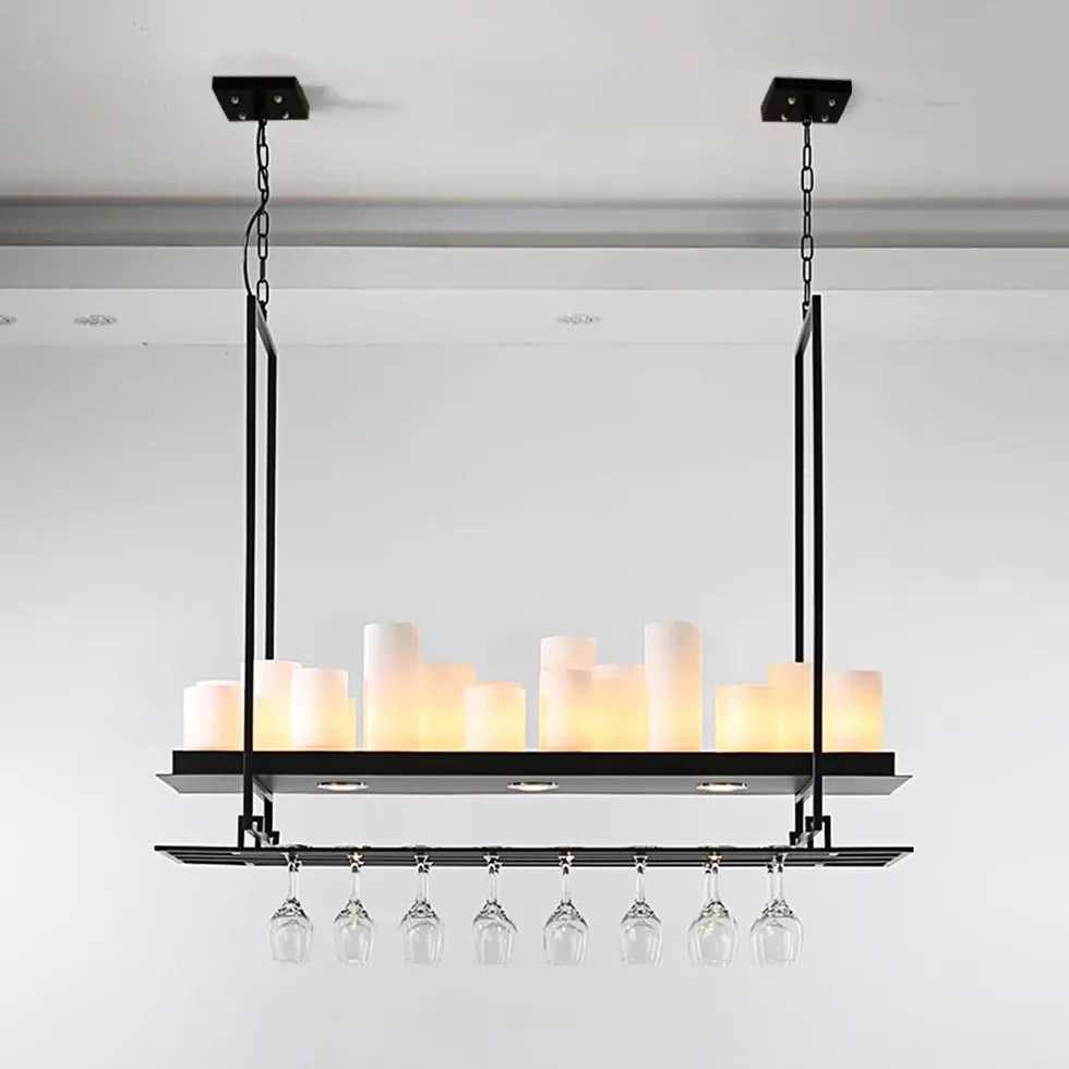 Candle Holder Black Dining Room Pendant Light