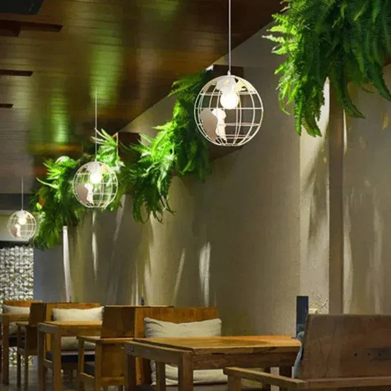 Lustre Industriel Rond Design Créatif Moderne - Clowas.fr