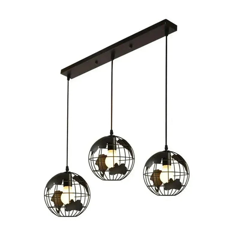 Lustre Industriel Rond Design Créatif Moderne - Clowas.fr