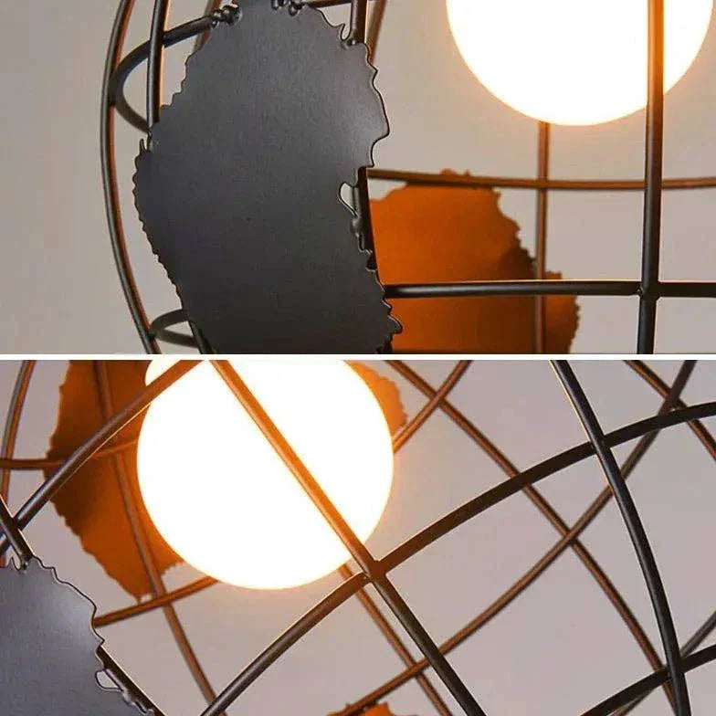 Lustre Industriel Rond Design Créatif Moderne - Clowas.fr