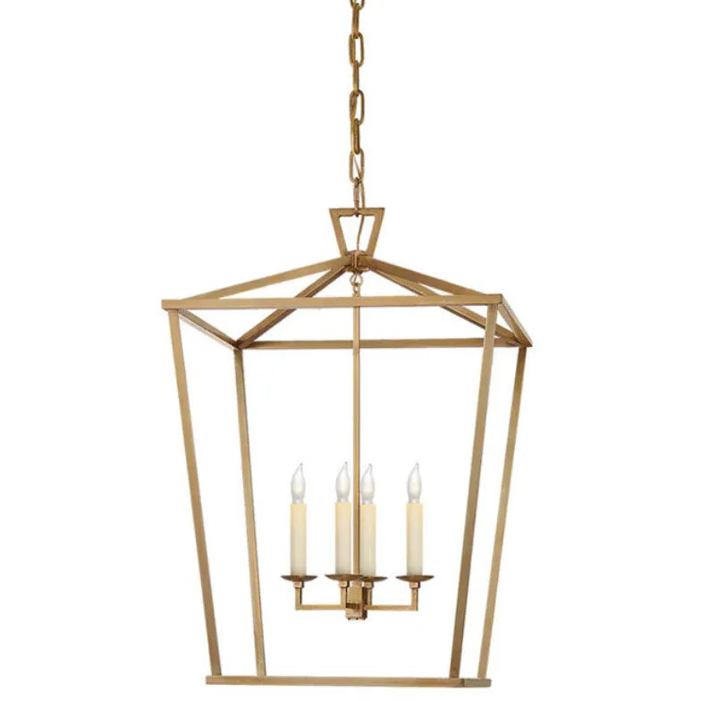 Metal Frame Candle Bulb Industrial Pendant Light