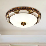 Brass Round Vintage Ceiling Light