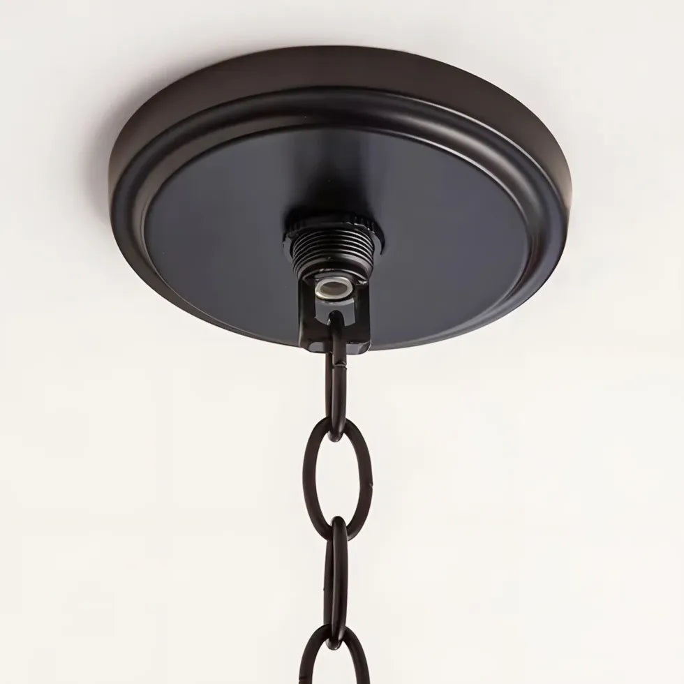 Black Candelabra Industrial Living Room Chandelier