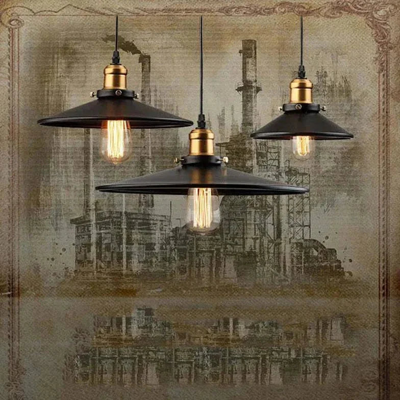 Lampe Suspension Industriel Décorative Classique Fer - Clowas.fr