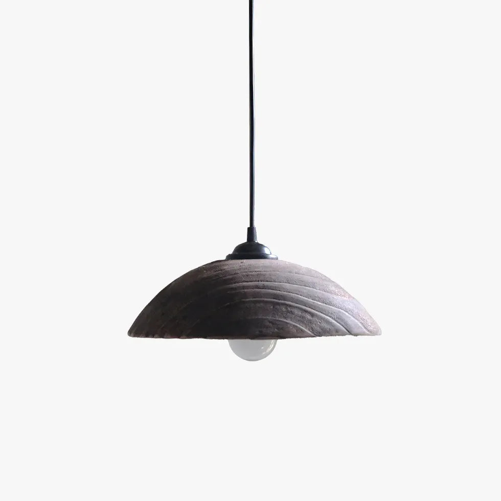 Wood Semi-Sphère Single Head Pendants moderne Light