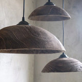 Wood Semi-Sphère Single Head Pendants moderne Light