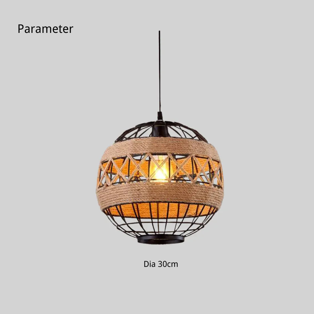 Spherical Cage Design Vintage Dining Room Pendant Light