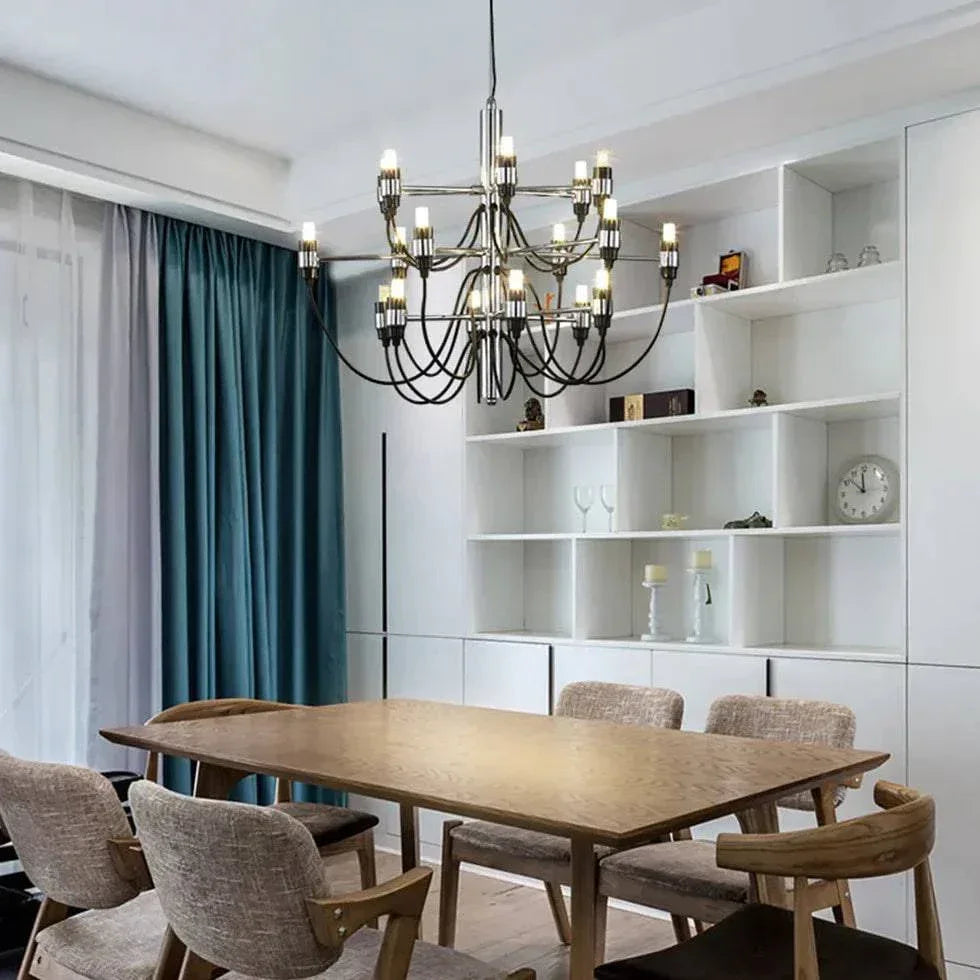 Grand Lustre Industriel Design De Lampes De Restaurant - Clowas.fr