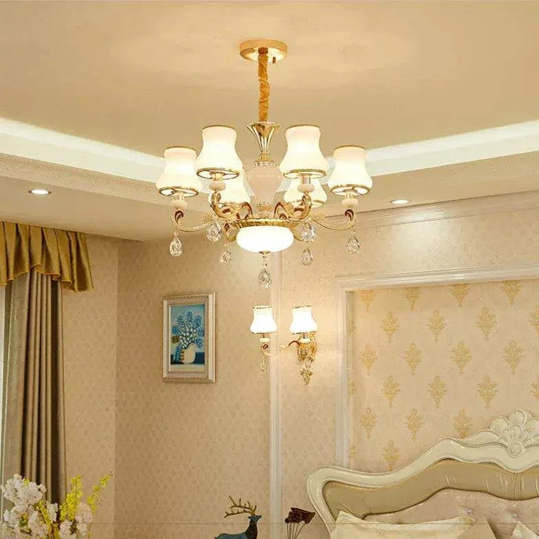 Lustre Baroque Moderne Cristal Européen Luxueux - Clowas.fr