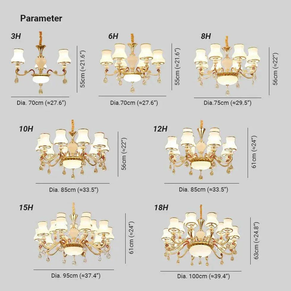 Lustre Baroque Moderne Cristal Européen Luxueux - Clowas.fr