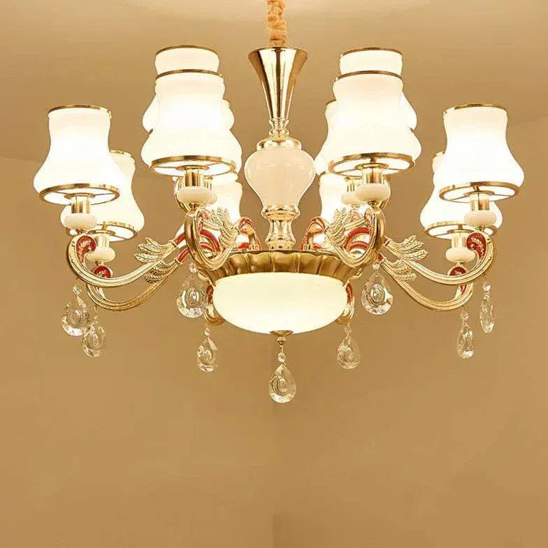 Lustre Baroque Moderne Cristal Européen Luxueux - Clowas.fr