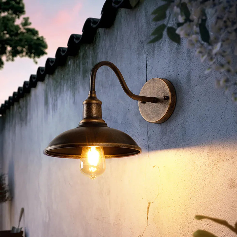 Gooseneck Wall Light Vintage Outdoor