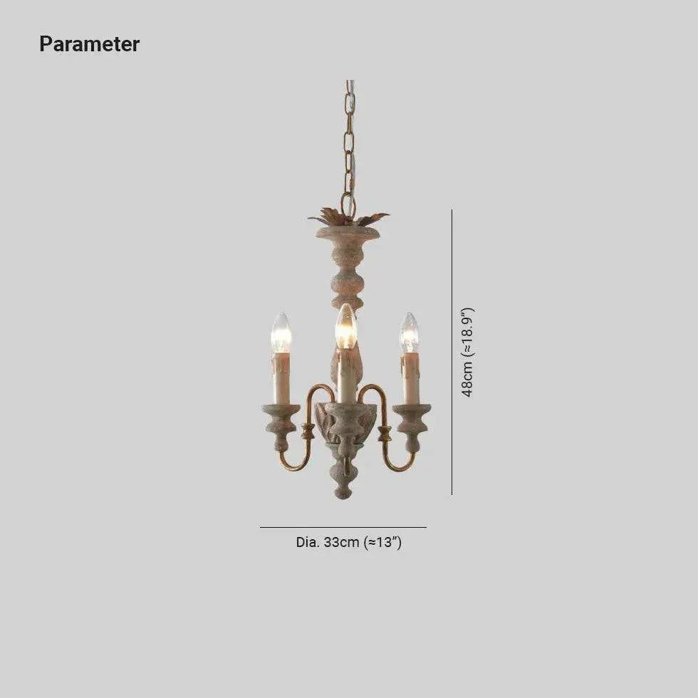 Suspension Vintage En Bois Et Blanc - Clowas.fr