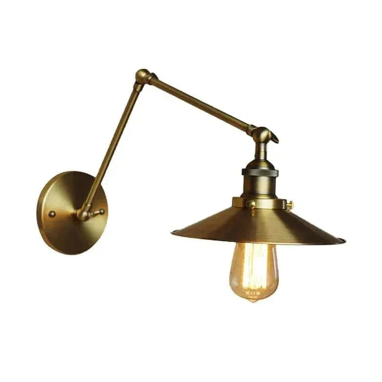 Applique Murale Bronze Doré Lampe Murale Vintage - Clowas.fr