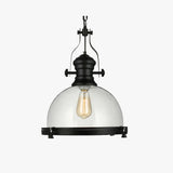 Hémisphère Lantern Design Black Industrial Pendant Light