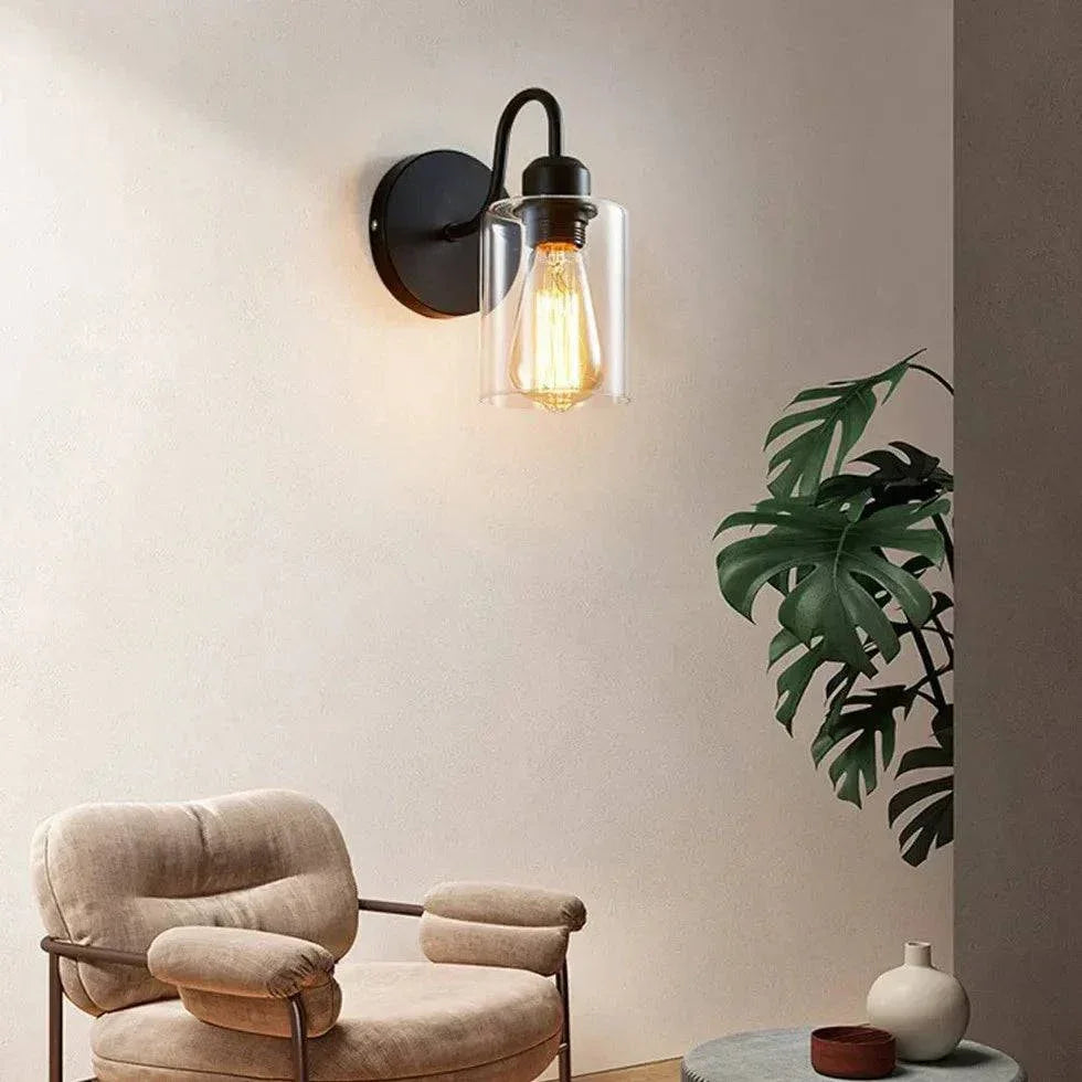 Applique Ampoule Industrielle Créative En Fer Intérieur - Clowas.fr