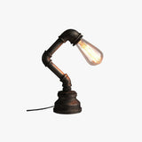 Lampe de bureau de style industriel en forme de tuyau