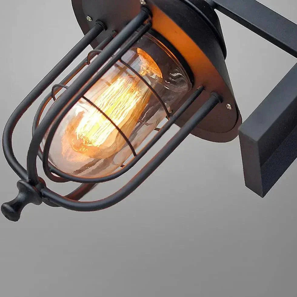 Luminaire Extérieur Applique Murale Fer Étanche Rétro - Clowas.fr