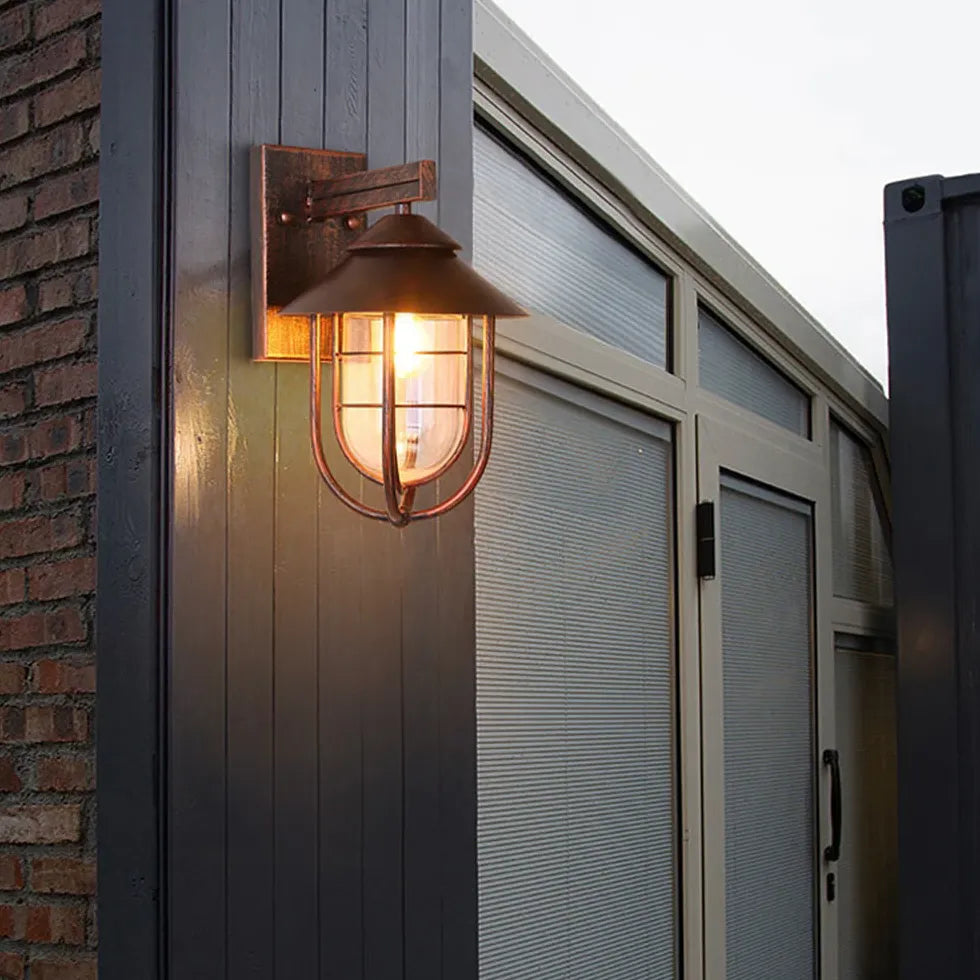 Corner Outdoor Lighting Black Glass