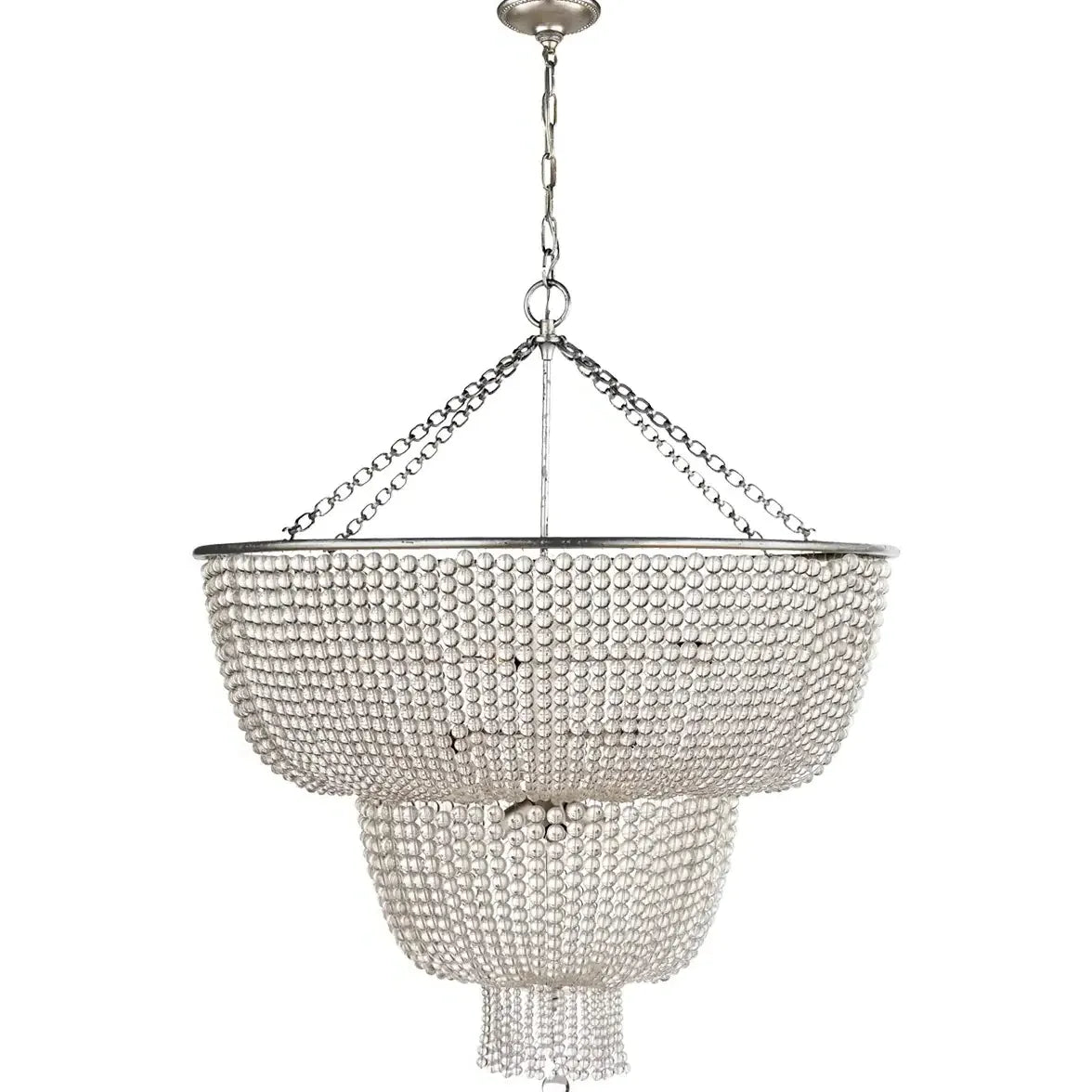 Multi-layered Crystal White Chandelier Pendant Light