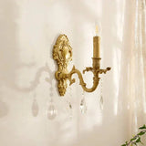 Applique Murale Dorée Style Rétro Cristal - Clowas.fr