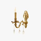 Applique Murale Dorée Style Rétro Cristal - Clowas.fr