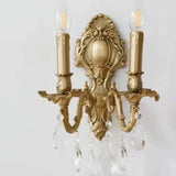 Applique Murale Dorée Style Rétro Cristal - Clowas.fr