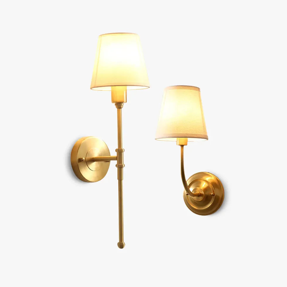 fabric wall lights indoor gold