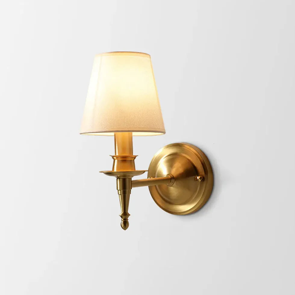 fabric wall lights indoor gold